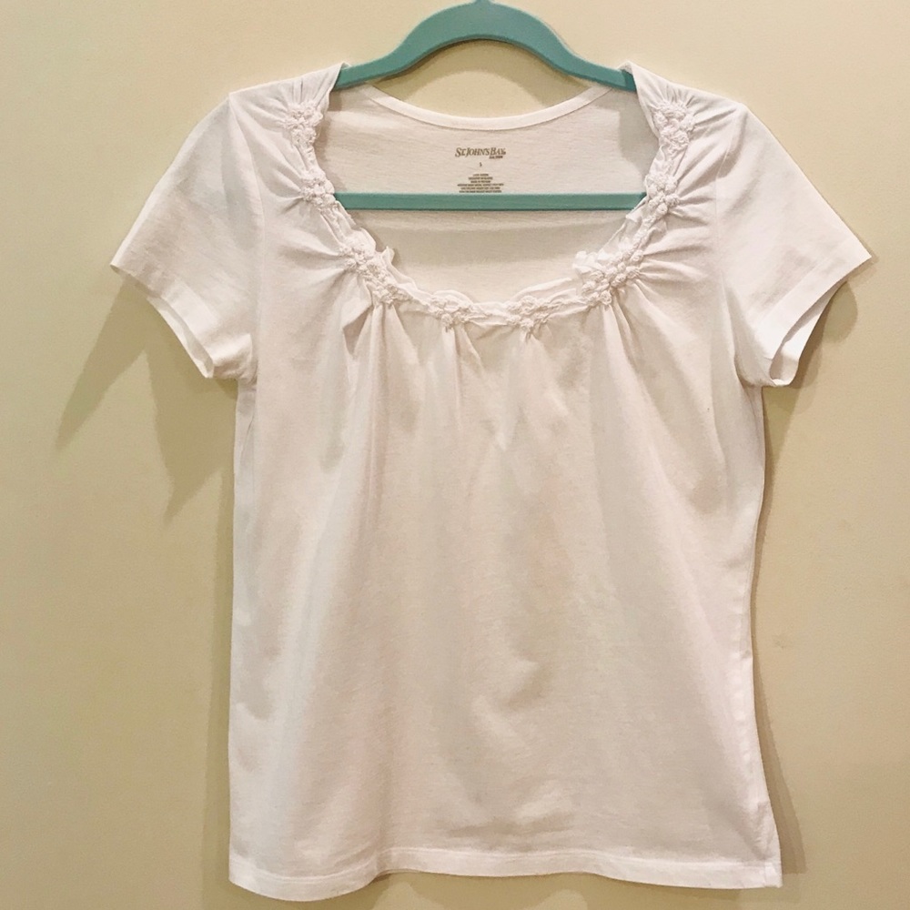 White Shirt with Neckline detail